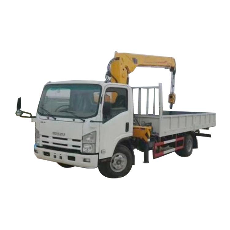 Isuzu Brand Truck Crane Lift Boom With Cargo Crane Truck